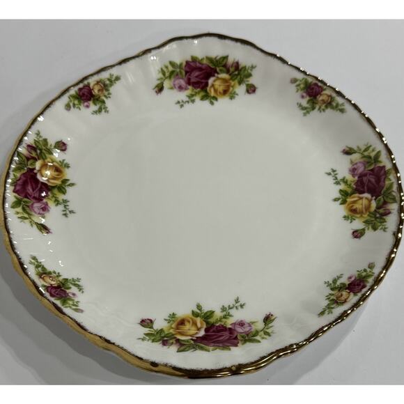 Royal Albert OLD COUNTRY ROSES Handled Cake Plate Bone China 10 inch England - Picture 2 of 4